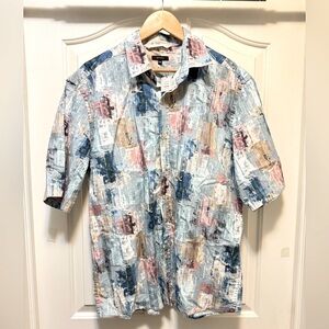 NWT - RW&CO. Men's Multicolor Abstract Button Down Shirt (M)